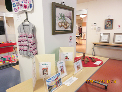 作品が展示されている様子