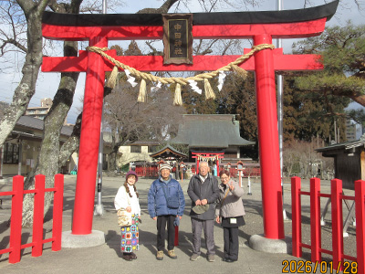 初詣ツアーの様子